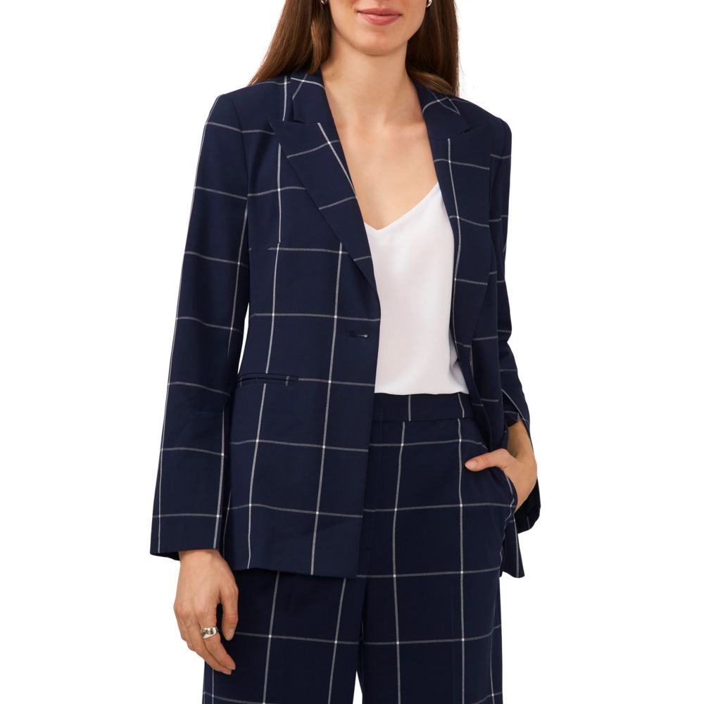 Halogen Split Sleeve Blazer in Blue xxs